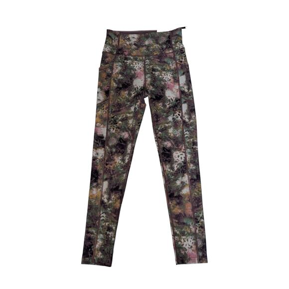 Calvin Klein Performance Printed High Waist 7/8 Leggings Animal Print Purple XS - Picture 2 of 7